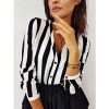 Women Autumn Sexy Casual Striped Long Sleeve Blouses Tops for Office Lady