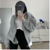 Women Long Sleeve Plus Size Hoodies Kawaii Oversized Zip Up Sweatshirt