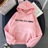  Women New Fashion Vintage Casual Punk Letter Hip Hop Hooded 