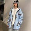 Summer Butterfly Hoodie Zipper Women Sweatshirt Oversized Hoodies Outerwear