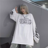 Women Spring Gothic Oversized Hoodie Streetwear  Hip-hop Cool Couple Sweatshirts