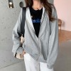 Korean Version Loose Thin Long-sleeved Hooded Sun Protection Solid Coat
