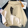 Women Anime Hoodie Attack on Titan Hoodied Long Sleeve Streetwear 