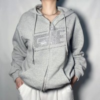 Women Long Sleeve Sweatshirt Hoodis Zipper Print Streetwear 