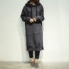 Women Long Hoodie Solid Sweatshirts Baggy Pullover Oversized Sweatshirt Dress