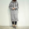 Women Long Hoodie Solid Sweatshirts Baggy Pullover Oversized Sweatshirt Dress