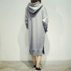 Women Long Hoodie Solid Sweatshirts Baggy Pullover Oversized Sweatshirt Dress