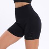 Women Elasticity High Waist Sexy Seamless Gym Leggings Hollow Printed Workout Pants 