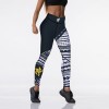 Qickitout 12%spandex Sexy High Waist Elasticity Women Digital Printed Leggings 
