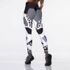 Qickitout 12%spandex Sexy High Waist Elasticity Women Digital Printed Leggings 