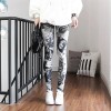 Graffiti Floral Patterned  Leggins For Women Leggings Houndstooth Elastic Design Vintage Leggins 