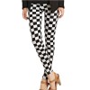 Graffiti Floral Patterned  Leggins For Women Leggings Houndstooth Elastic Design Vintage Leggins 