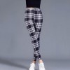 Graffiti Floral Patterned  Leggins For Women Leggings Houndstooth Elastic Design Vintage Leggins 