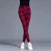 Graffiti Floral Patterned  Leggins For Women Leggings Houndstooth Elastic Design Vintage Leggins 