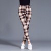 Graffiti Floral Patterned  Leggins For Women Leggings Houndstooth Elastic Design Vintage Leggins 