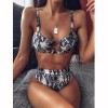 Sexy Women High Waist Bikini Swimsuit Bandeau Thong Brazilian Bikini Set  