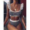 Sexy Women High Waist Bikini Swimsuit Bandeau Thong Brazilian Bikini Set  