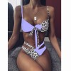 Sexy Women High Waist Bikini Swimsuit Bandeau Thong Brazilian Bikini Set  