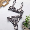 Sexy Women High Waist Bikini Swimsuit Bandeau Thong Brazilian Bikini Set  