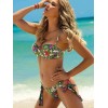 Women Sexy Solid Color Bikini Swimwear Bandeau Biquini Swimsuit Bathing Suit