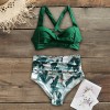 Women Sexy High Waist Bikini Halter Plus Size Swimsuit Bikini Set Bodysuit Bathing Suit 