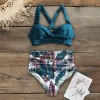 Women Sexy High Waist Bikini Halter Plus Size Swimsuit Bikini Set Bodysuit Bathing Suit 