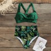 Women Sexy High Waist Bikini Halter Plus Size Swimsuit Bikini Set Bodysuit Bathing Suit 