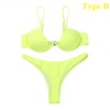 Sexy Unpadded Brazilian Bikini Set Women Bandage Bikini Set Swimsuit Swimwear 