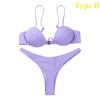 Sexy Unpadded Brazilian Bikini Set Women Bandage Bikini Set Swimsuit Swimwear 