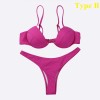 Sexy Unpadded Brazilian Bikini Set Women Bandage Bikini Set Swimsuit Swimwear 