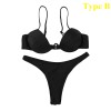 Sexy Unpadded Brazilian Bikini Set Women Bandage Bikini Set Swimsuit Swimwear 