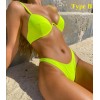 Sexy Unpadded Brazilian Bikini Set Women Bandage Bikini Set Swimsuit Swimwear 