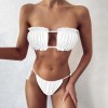 Low Waist Bikini Female Triangle Tow Pieces Swimsuit 2 Piece Suit Push Up Bathing Swimwear 