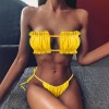 Low Waist Bikini Female Triangle Tow Pieces Swimsuit 2 Piece Suit Push Up Bathing Swimwear 