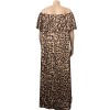 Women Plus Size Dresses Loose Long Dress Leopard Stretch Off Shoulder Bohemian Dress