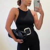 Women Sleeveless Bodysuit Top O Neck Streetwear Bodysuits Off Shoulder Suit Clothes