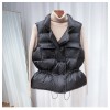 Women Short Sleeveless Vest Jacket Lightweight Waistcoat Gilets Windbreaker Down Coat