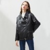 Fitaylor PU Jackets Outwear Female Tops BF Style Leather Jacket Coat