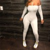 Women Jumpsuits Long Sleeve Off Shoulder Bodycon Playsuit Party Jumpsuit Trousers 