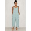 Women Rompers Clothes Loose Linen Jumpsuit Sleeveless Backless Trousers Overalls