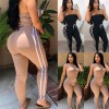  Women Off Shoulder Jumpsuits New Ladies Lace Up Solid Loose Elastic Bodysuits