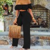 Women Off Shoulder Cut Out Jumpsuit Wide Leg Overalls Boho Jumpsuits