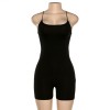 Femme Clothes Vintage Sleeveless Street Rompers Bar Club Bodysuit Jumpsuits