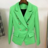 New Fashion Designer Blazer Jacket Women's Classic Double Breasted Blazer