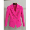 New Fashion Designer Blazer Jacket Women's Classic Double Breasted Blazer