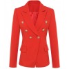 New Fashion Designer Blazer Jacket Women's Classic Double Breasted Blazer