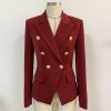 New Fashion Designer Blazer Jacket Women's Classic Double Breasted Blazer