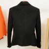 New Fashion Designer Blazer Jacket Women's Classic Double Breasted Blazer