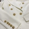 New Fashion Designer Blazer Jacket Women's Classic Double Breasted Blazer