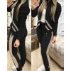 Two Piece Set Outfits Women Tracksuit Zipper Top Pants Casual Sport Suit 2 Piece Set